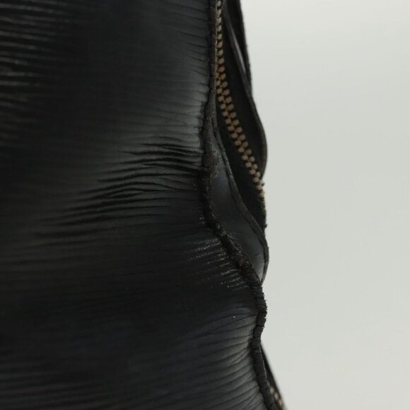 LOUIS VUITTON Epi Gobelins Backpack Black LV Auth - Picture 4 of 16